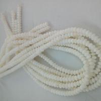 Natural White Shell Beads, polished, white 