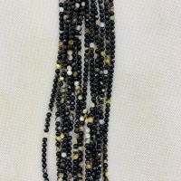 Perlas De Concha Del Labio Negro, Nácar, Esférico, pulido, Negro, 3mm, Vendido por Sarta