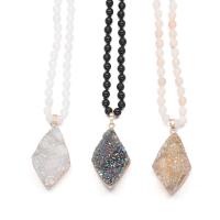 Ожерелье из агата, Ледниковый кварц-агат, с Природный камень, Много цветов для выбора продается PC