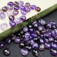 Natürliche Amethyst Perlen, Tropfen, poliert, 12x10mm, ca. 30PCs/Strang, verkauft von Strang