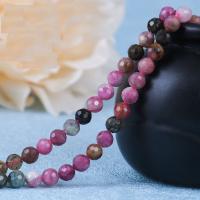 Natural Tourmaline Beads, Round, polished, faceted Approx 40 cm 