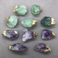 Joyas de piedras preciosas colgante, Piedra natural, Irregular, más colores para la opción, 8mm, Vendido por UD