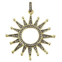 Cubic Zirconia Micro Pave Brass Pendant, fashion jewelry & micro pave cubic zirconia & for woman Approx 3mm 