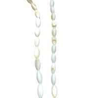 Perles en coquille naturel, coquille d'eau douce, ovale, DIY & normes différentes pour le choix, blanc, Vendu par brin