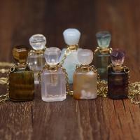 Natural Stone Perfume Bottle Necklace, polished Approx 60 cm 