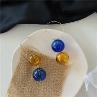 Acrylic Drop Earring, Zinc Alloy, with Acrylic, fashion jewelry & for woman 