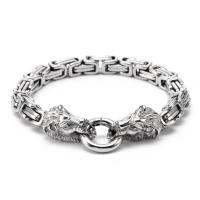 Stainless Steel Chain Bracelets, plated Approx 18 cm 