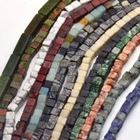 Mixed Gemstone Beads, Natural Stone, Square, polished Approx 38 cm 