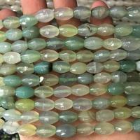 Agate Beads, Drum, polished, faceted Approx 38 cm 