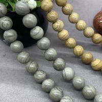 Cuentas Individuales de piedras preciosas, Piedra natural, pulido, más colores para la opción, 6mm, 63PCs/Sarta, Vendido por Sarta