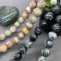 Network Stone Beads, polished 10mm 