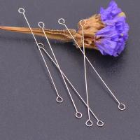 Stainless Steel Eyepins, polished, silver color 