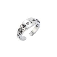 acero inoxidable Anillo de dedo Cuff, chapado en color de plata, Bricolaje & diverso tamaño para la opción, plateado, 8mm, Vendido por UD