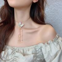 Ожерелье-воротник, цинковый сплав, бабочка, Другое покрытие, ювелирные изделия моды & Женский, 110mm, продается PC