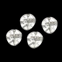 Stainless Steel Jewelry Cabochon, silver color plated 