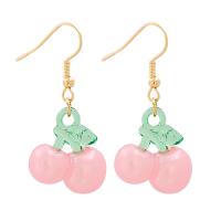 Acrylic Drop Earring, Zinc Alloy, with Acrylic, fashion jewelry & for woman 