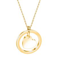 Titanium Steel Jewelry Necklace, Round, plated, for woman 15mm .748 Inch 