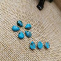 Кабошоны из драгоценных камней, Синтетическая бирюза, Каплевидная форма, полированный, DIY, голубой бирюзовый 10ПК/сумка, продается сумка