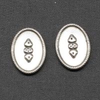 Bijoux Cabochon en acier inoxydable , ellipse, Placage de couleur argentée, DIY Vendu par PC