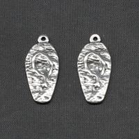 Stainless Steel Pendants, silver color plated 