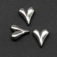 Bijoux Cabochon en acier inoxydable , coeur, Placage de couleur argentée Vendu par PC