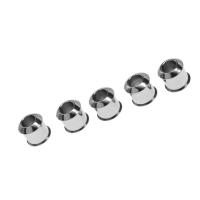 Stainless Steel Large Hole Beads, silver color plated Approx 5mm 