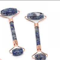 Massage Jewelry, Синий камень спекл, полированный, синий камуфляж продается указан