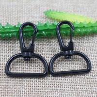 Zinc Alloy Key Clasp Finding, plated, black, 3mm 