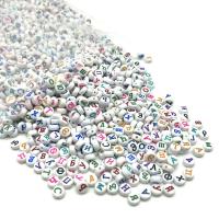 Kunststoff Alphabet Perlen, Spritzgießen, DIY & verschiedene Stile für Wahl, keine, 4x7mm, verkauft von Tasche