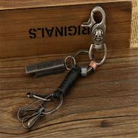 Zinc Alloy Key Clasp, with PU Leather, for man, 180mm 