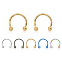 Stainless Steel Nose Piercing Jewelry, 316L Stainless Steel, plated, Unisex 
