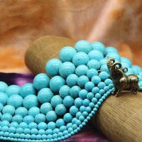 Synthetic Turquoise Beads, polished Approx 38 cm 