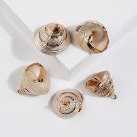 Zinc Alloy Shell Pendants, with Zinc Alloy, plated, DIY 