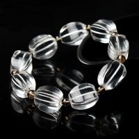 Bracelets quartz, quartz clair, poli Environ 18 cm, Vendu par brin