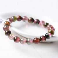 Bracelets quartz, pastèque, poli Environ 18 cm, Vendu par brin