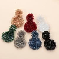 Glass Seed Beads Earring, Plastic, with Seedbead, fashion jewelry & for woman 