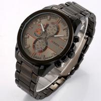 alliage de zinc bracelet de montre, Placage, durable & pour homme & imperméable, plus de couleurs à choisir Vendu par PC