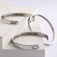 Stainless Steel Cuff Bangle, fashion jewelry & for woman 