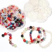Perles en plastique de mode, Placage, plus de couleurs à choisir, 3mm,4mm,5mm,6mm,8mm,10mm,12mm, Vendu par boîte