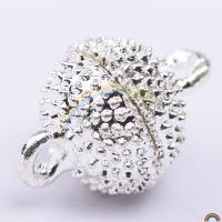 Zinc Alloy Magnetic Clasp, plated, DIY, silver color 