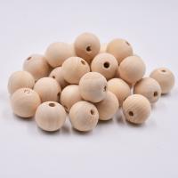 Perles en bois d'origine, Hemu-Perles, Rond, poli, DIY & normes différentes pour le choix Vendu par sac