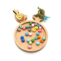 Perles en bois teints, Rond, DIY, plus de couleurs à choisir, 13mm Vendu par sac