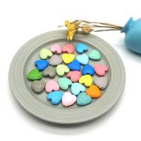 Perles en bois teints, coeur, DIY, plus de couleurs à choisir, 25mm Vendu par sac