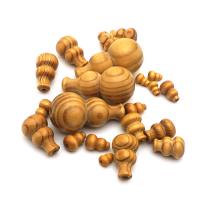 Оригинальные деревянные бусины, сосна, Форма тыквы, DIY & разный размер для выбора, продается PC
