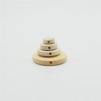 Оригинальные деревянные бусины, деревянный, Плоская круглая форма, DIY & разный размер для выбора, продается PC