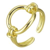 Brass Finger Ring, gold color plated, hollow, 13, US Ring 