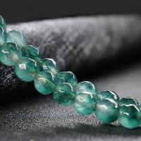 Gefärbte Jade Perlen, Naturstein, rund, poliert, DIY & facettierte, keine, 8mm, 48PCs/Strang, verkauft von Strang
