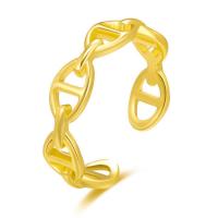 Brass Cuff Finger Ring, fashion jewelry, golden 