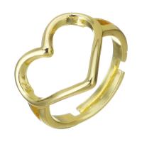 Brass Finger Ring, fashion jewelry & for woman, gold, 15mm 