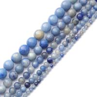 Perles Aventurine bleu , aventurine bleue, Rond, poli, DIY & normes différentes pour le choix, bleu, Vendu par brin